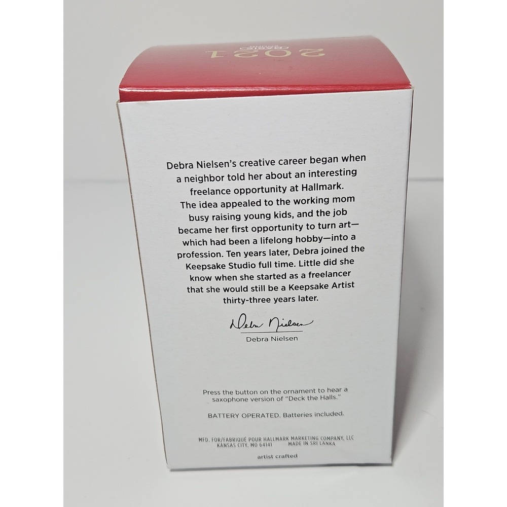 Hallmark 2021 Stylin Saxophone Bear Magic Sound Musical Keepsake Ornament NIB - Picture 7 of 7